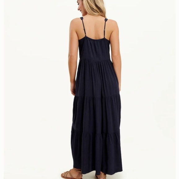 SPLENDID Wynona Linen Blend Maxi Dress | M - Picture 3 of 15